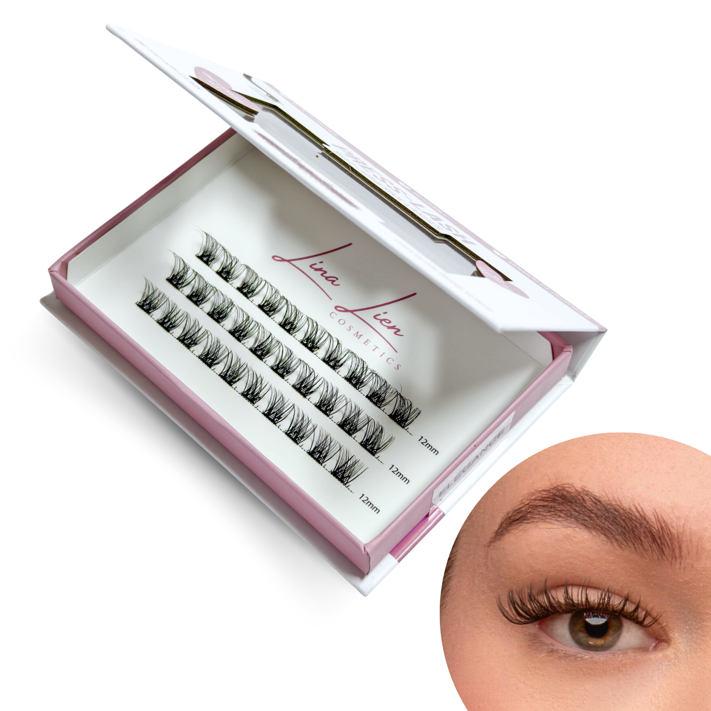 Press on Lash | 1-Length | Elegance | PRESS-LASH (pre-glued)