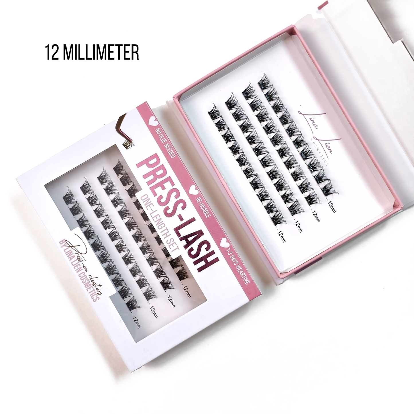 Press on Lash | 1-Length | Elegance | PRESS-LASH - pre-glued