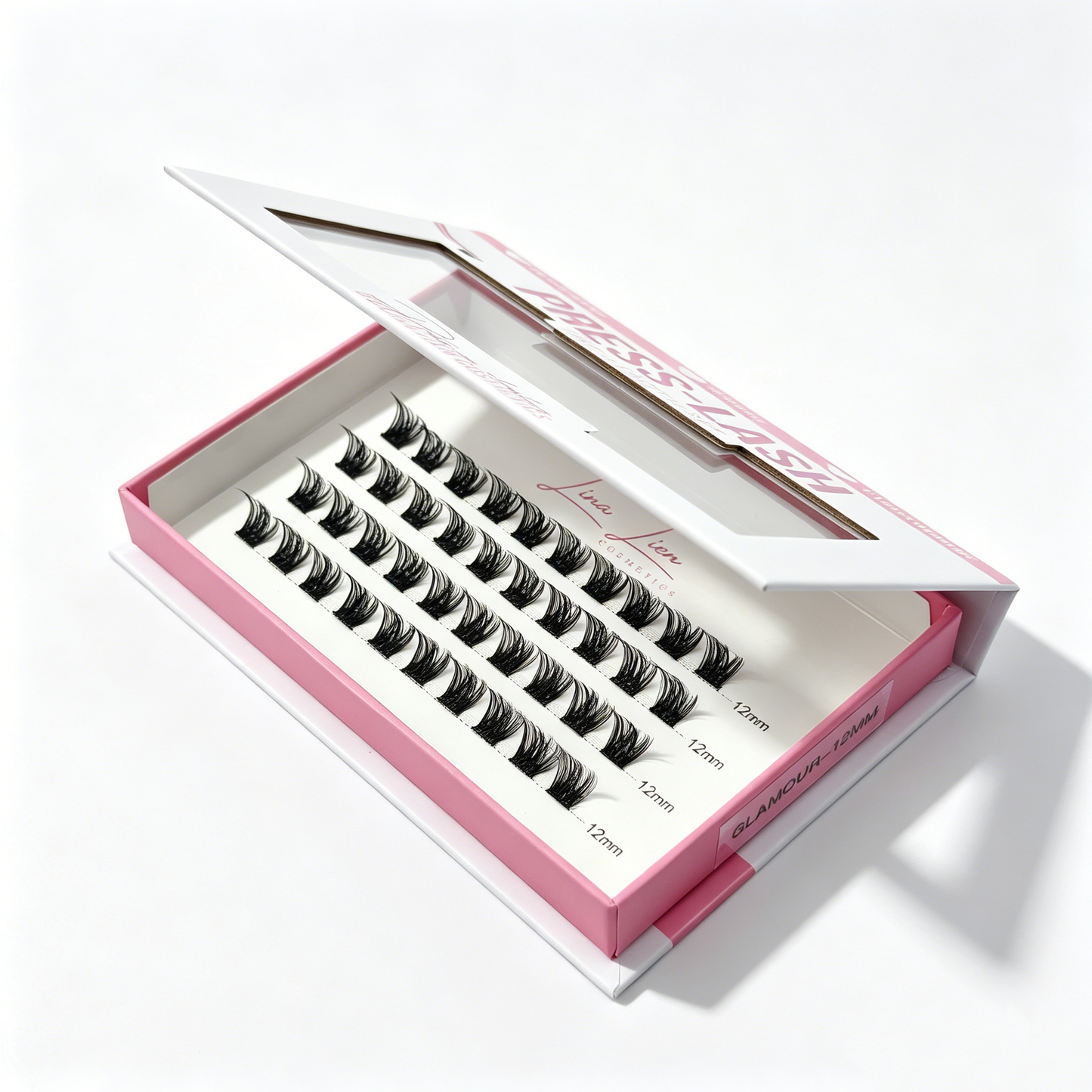 Press on Lash | 1-Length  | Glamour| PRESS-LASH | pre-glued clusters