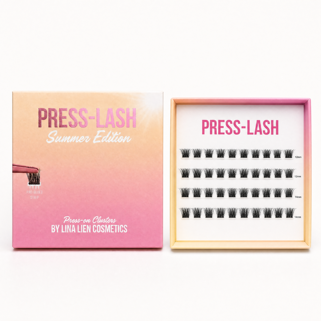 Press-on Lashes | Zelfklevende Wimpers Zonder Lijm | 40 Cluster Lashes | 12 & 14 mm