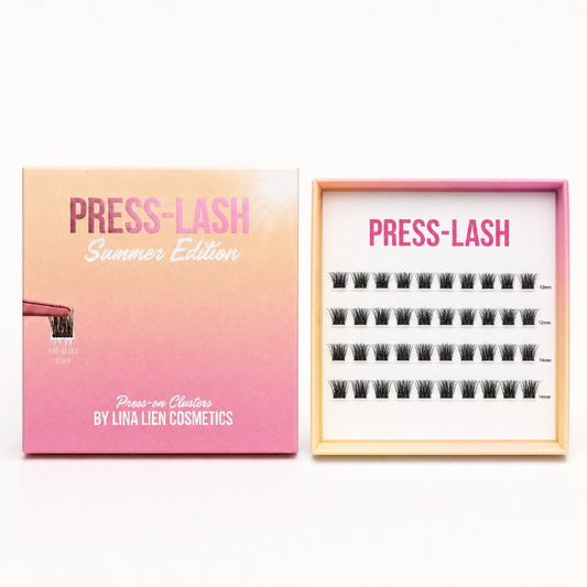 Press-on Lashes | Zelfklevende Wimpers Zonder Lijm | 40 Cluster Lashes | 12 & 14 mm